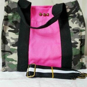 Stylish Pink and Camouflage Women's Bag